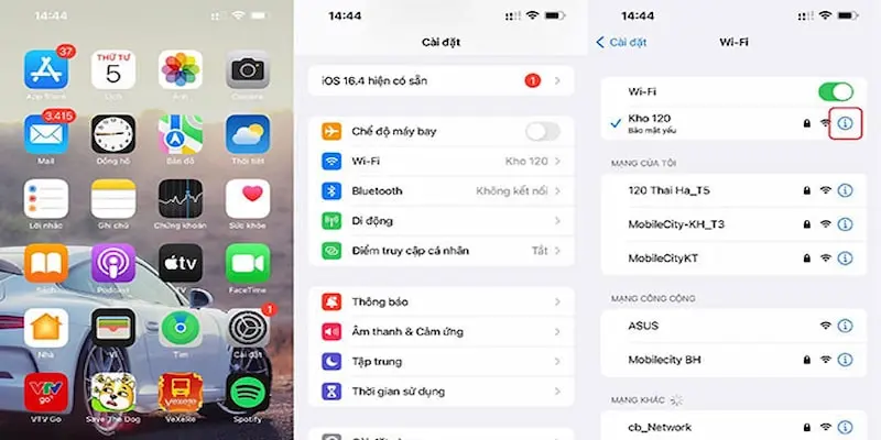 Đổi IP trên IOS